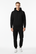10 OZ Black Heavy Blend Fleece Sweatsuit