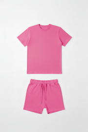 Light Pink Kids Short Set