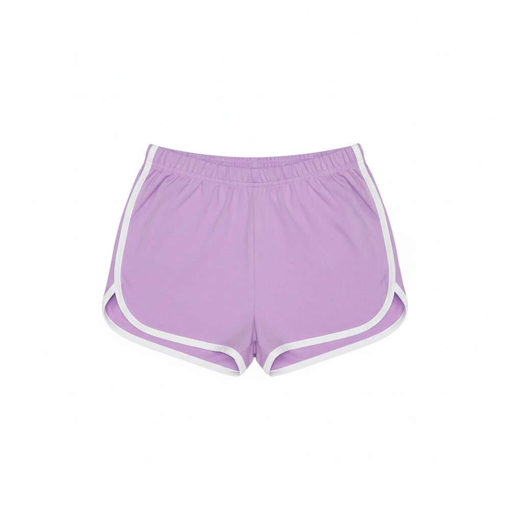 Lilac Track Short Flat Lay