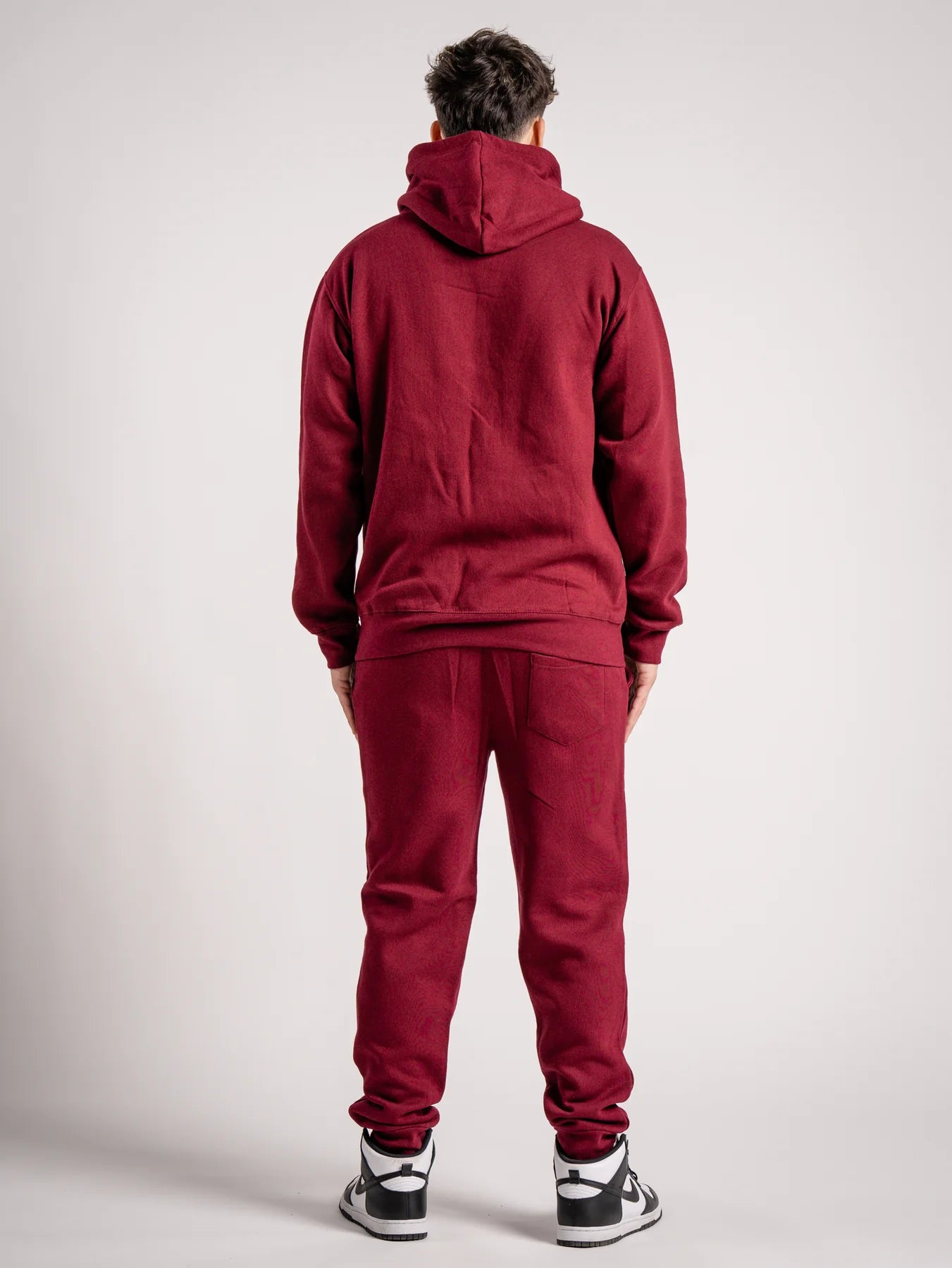 Maroon sweat suit shop