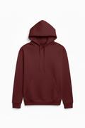 Maroon Hoodie — Sky Blue Layout Match