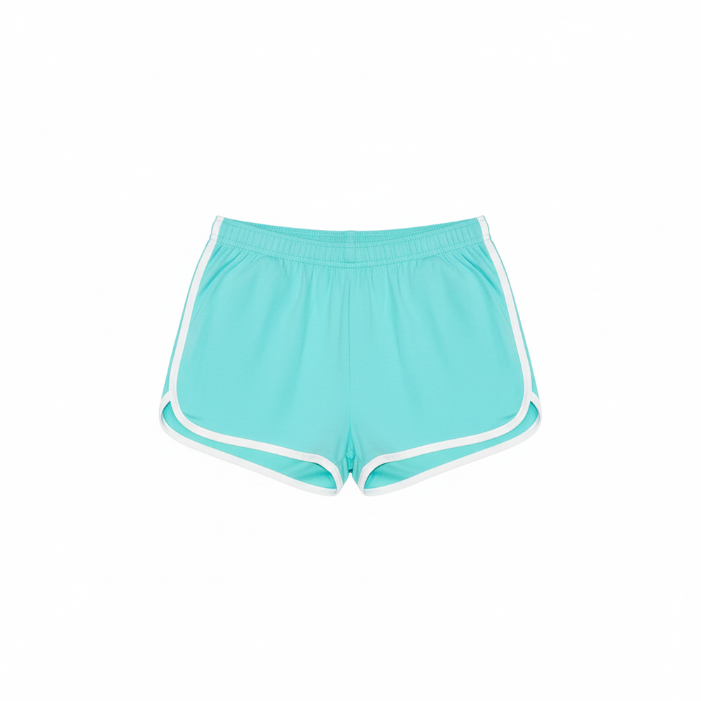 Mint Track Short Flat Lay
