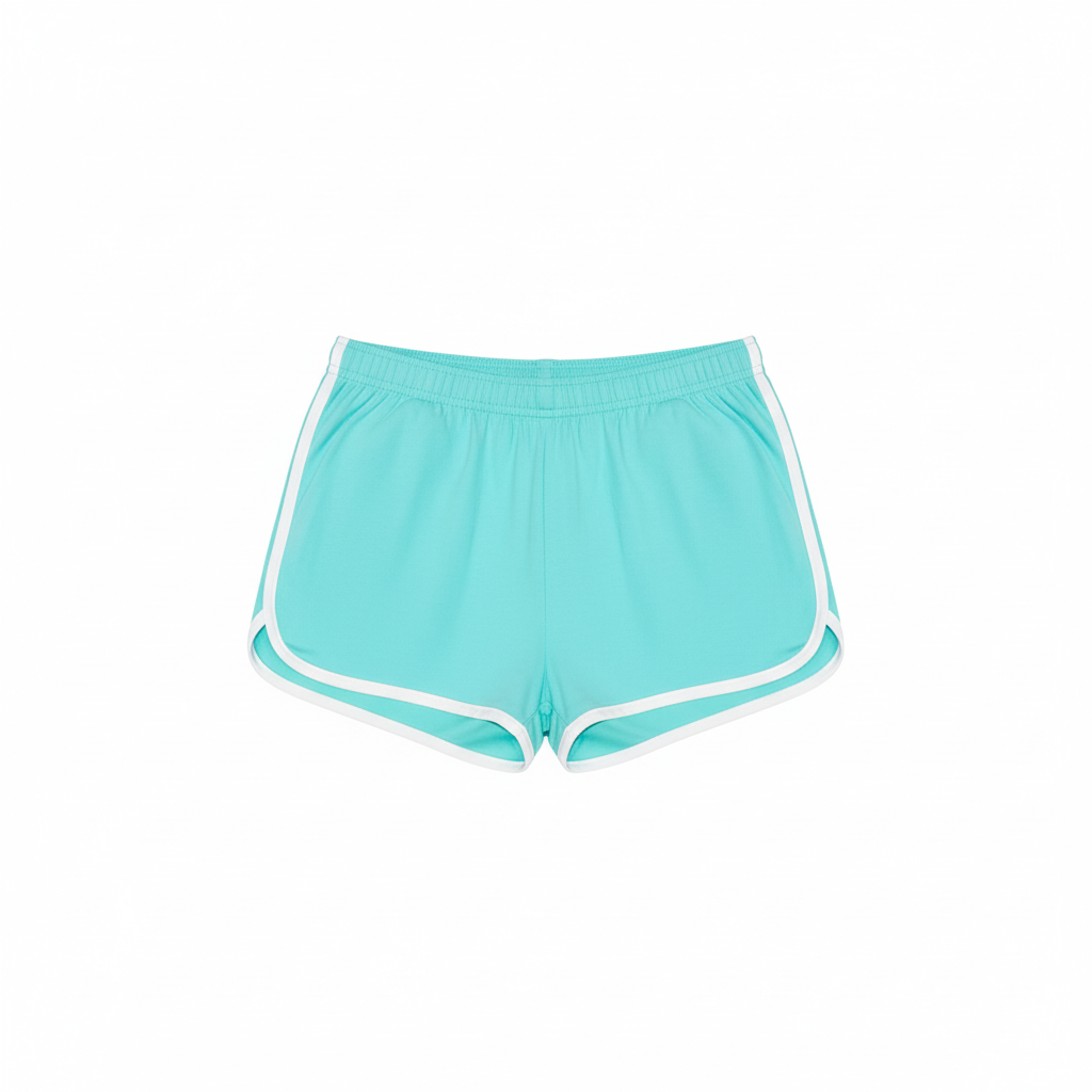 Mint Track Short Flat Lay