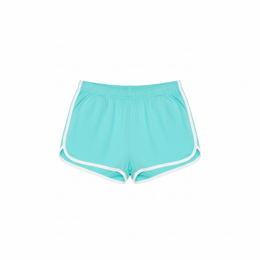 Mint Track Short Flat Lay