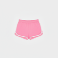 Neon Pink Track Short Flat Lay