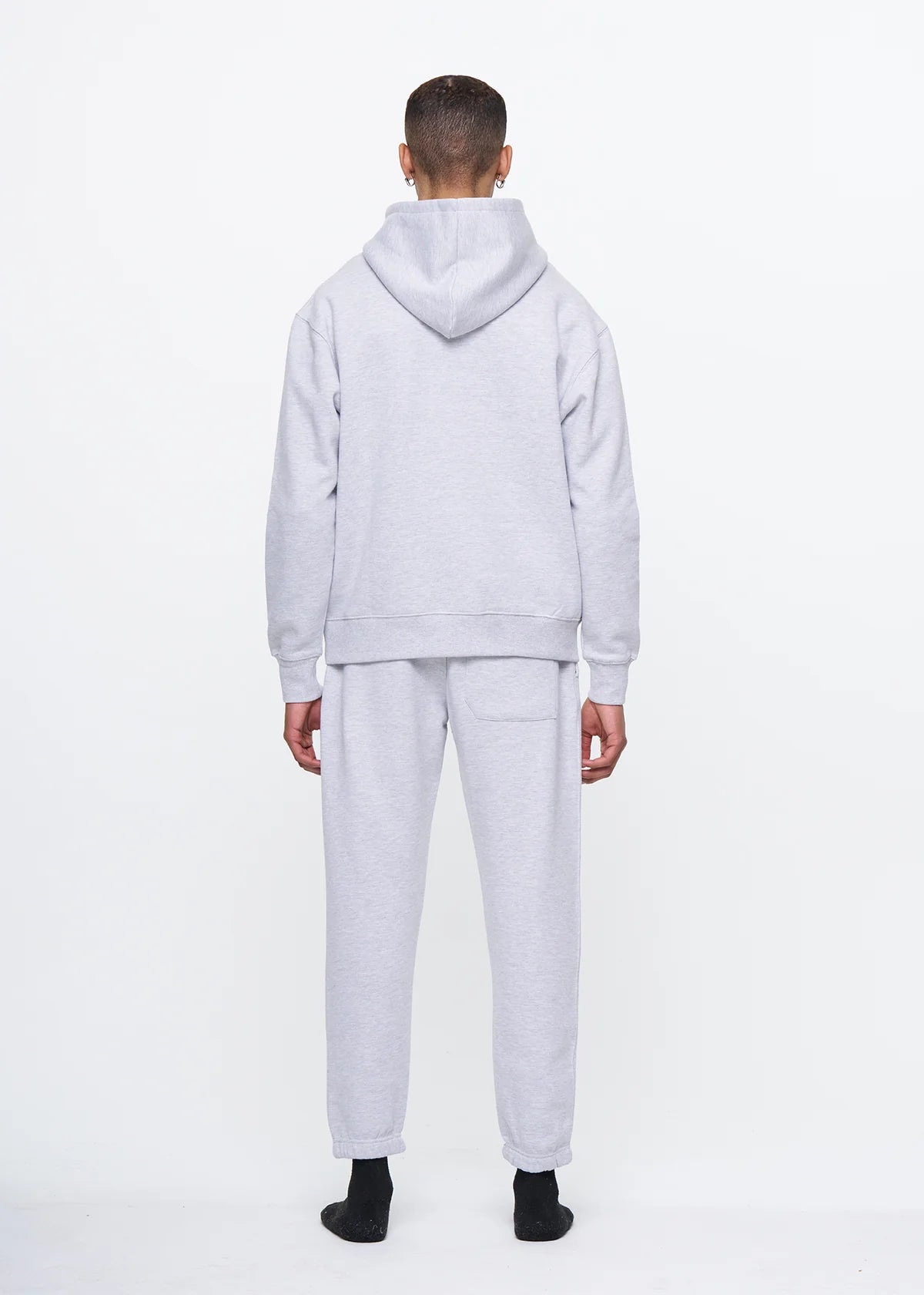 14 OZ Gray Heavyweight Fleece Sweatsuit