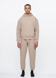 14 OZ Beige Heavyweight Fleece SweatSuit