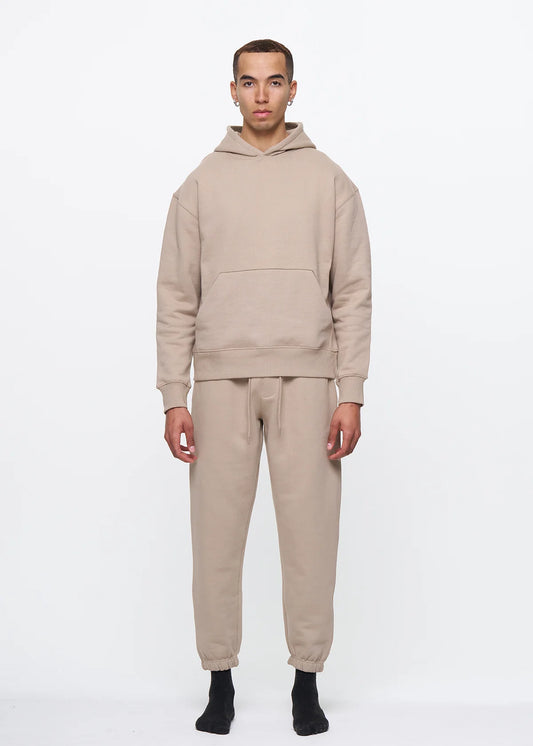 14 OZ Beige Heavyweight Fleece SweatSuit