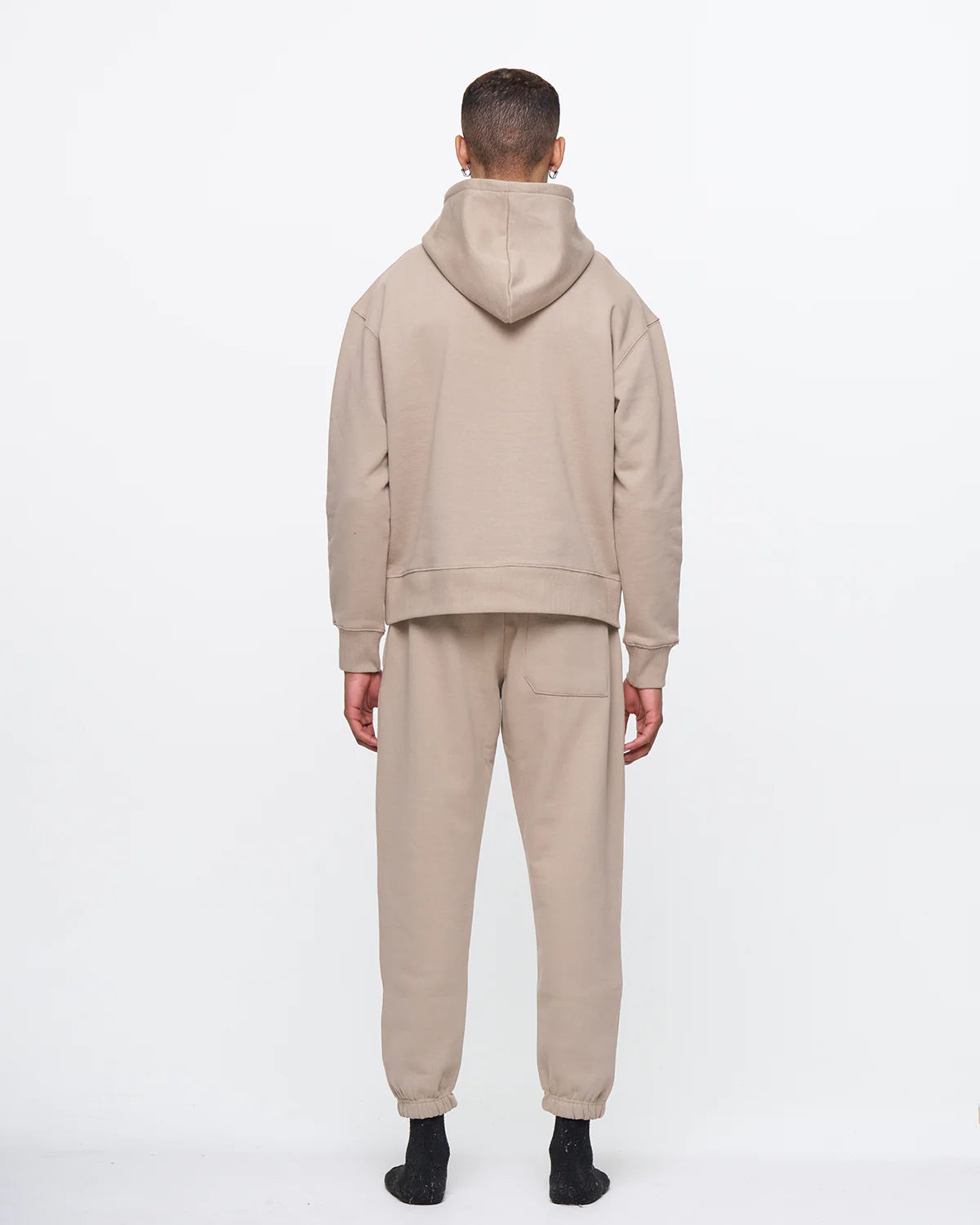 14 OZ Beige Heavyweight Fleece SweatSuit