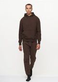 14 OZ Brown Heavyweight Fleece SweatSuit