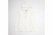 Off-White 12 OZ Tight Fleece Hoodie Luxury Flat Lay Front View - Metal Tips