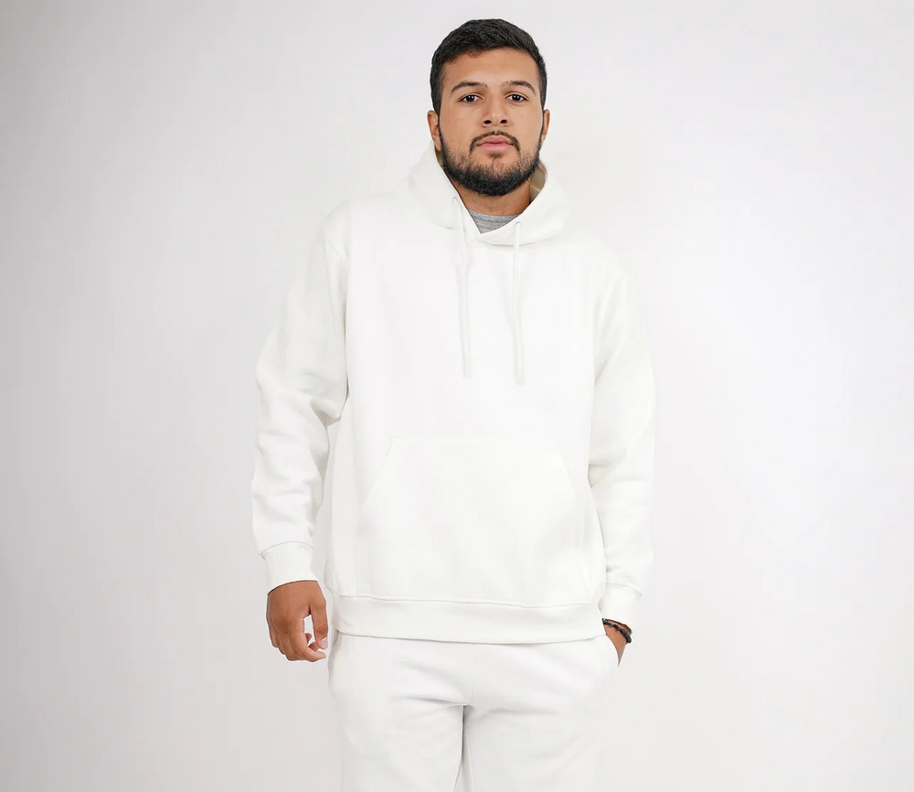 Off-White Tight Fleece Hooded Sweatshirt