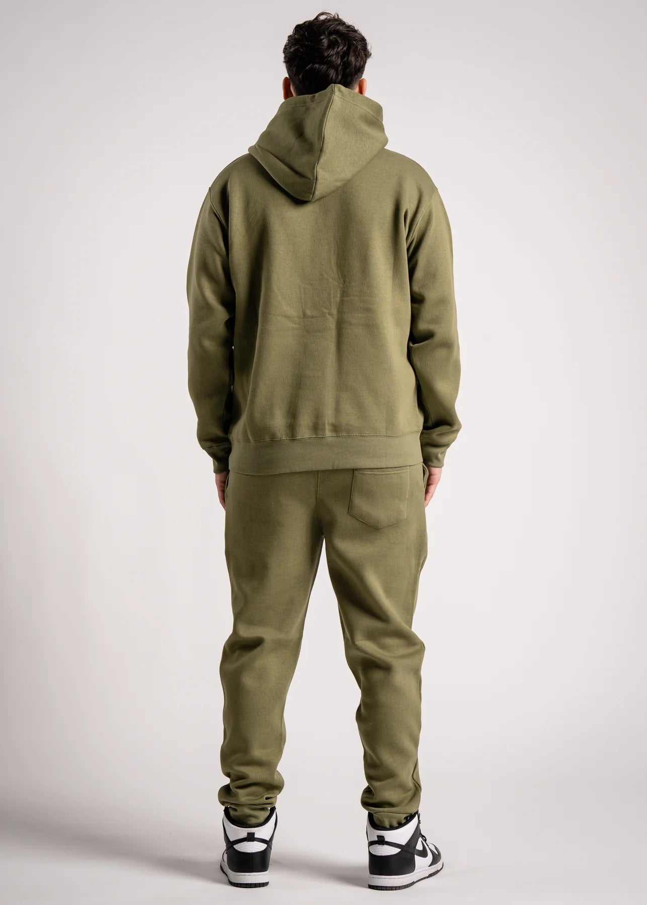 10 OZ Olive Green Heavy Blend Fleece Sweatsuit