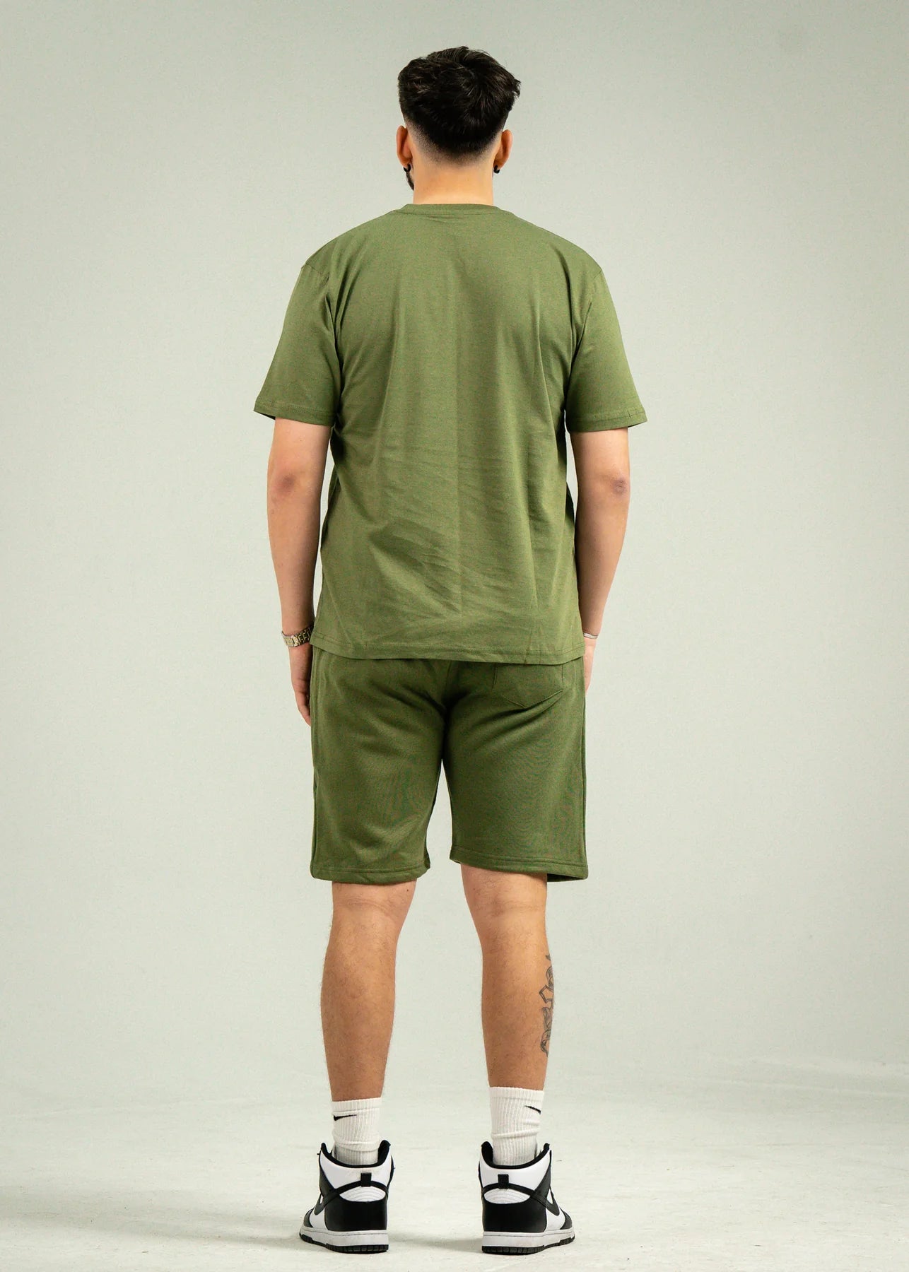 Olive Green T-Shirt and Short Set