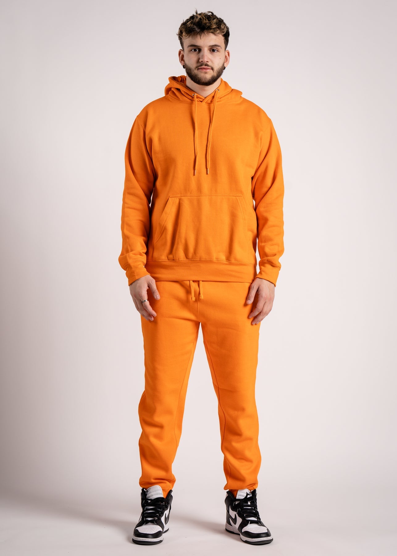 10 OZ Orange Heavy Blend Fleece Sweatsuit
