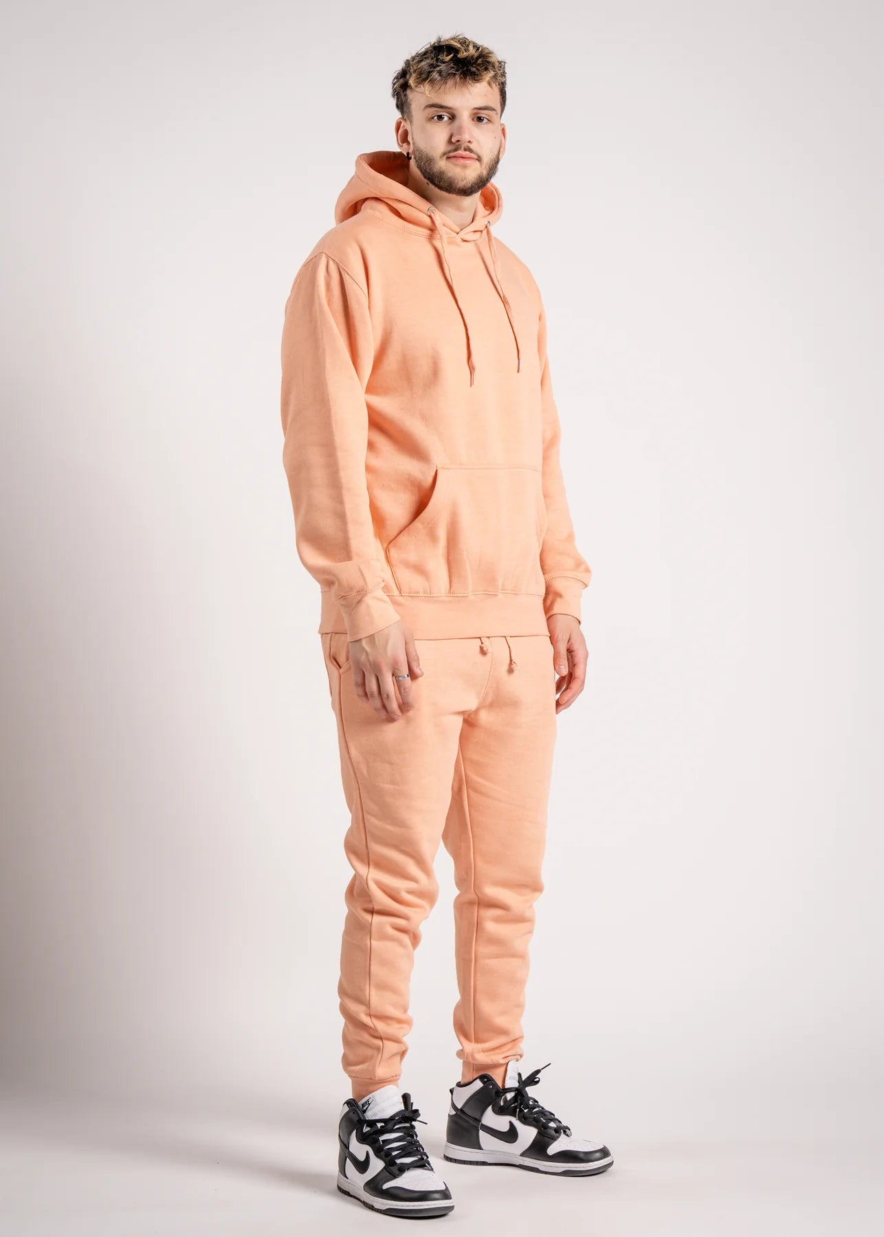 10 OZ Blank Peach Heavyweight Sweatsuit