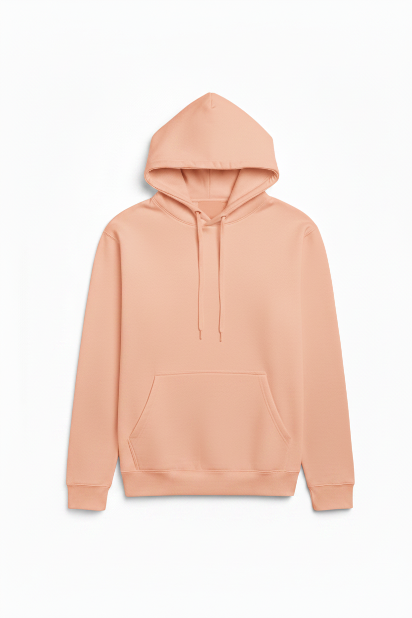 Peach Hoodie — Sky Blue Layout Match