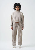 Pigment Stone 14 Ounce French Terry Garment Dyed Mock Neck Sweatsuit
