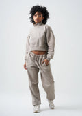 Pigment Stone 14 Ounce French Terry Garment Dyed Mock Neck Sweatsuit