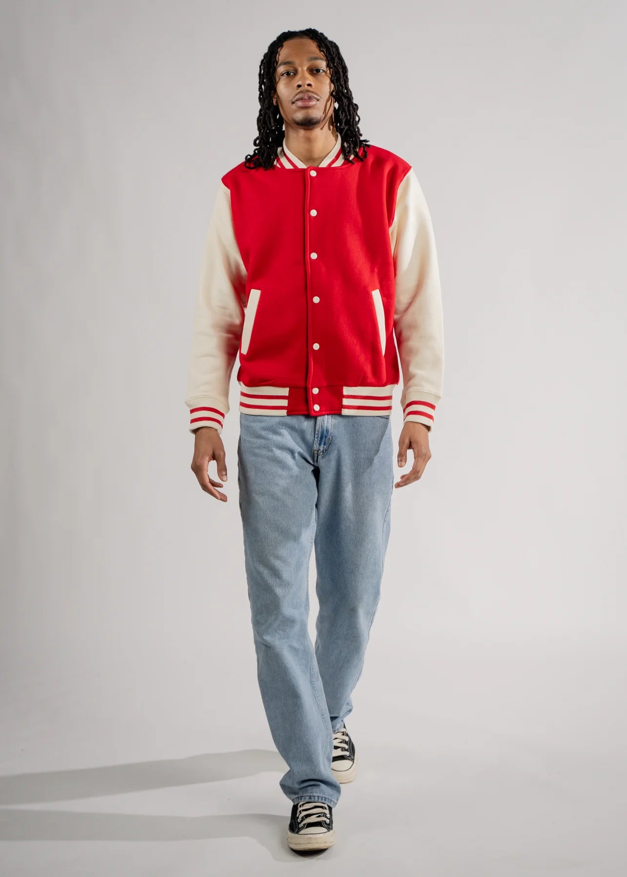 Red Varsity Heavy Blend Fleece SweatShirt