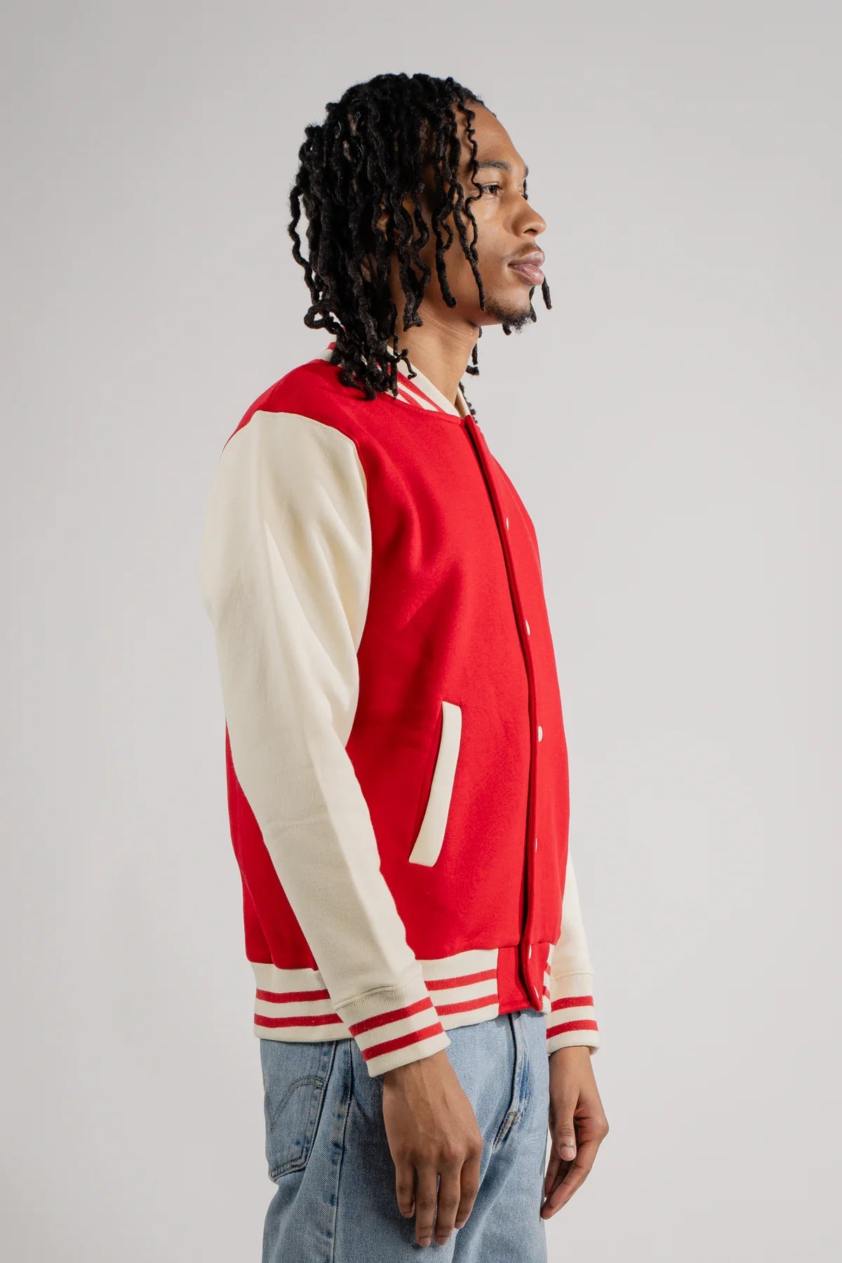 Red Varsity Heavy Blend Fleece SweatShirt