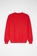Red Crewneck — No Tag