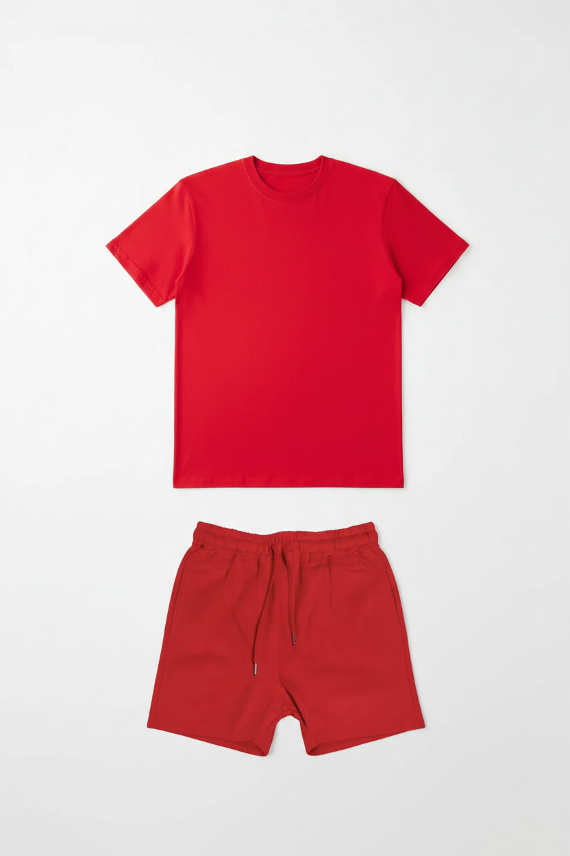 Red Kids Short Set - Perfect Lay