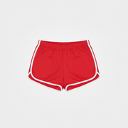 Red Track Short Flat Lay - Straight