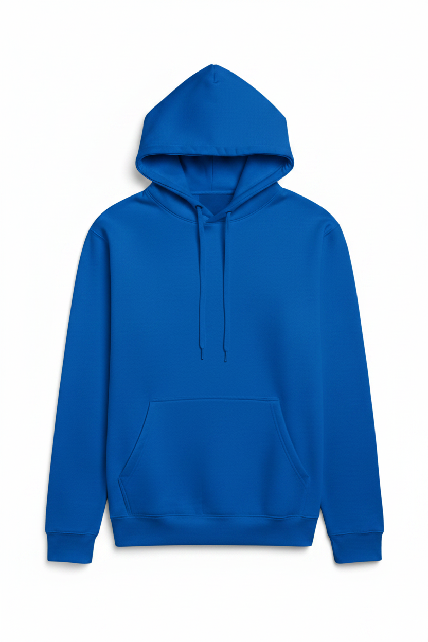 Royal Blue Hoodie — True Color Flat Lay