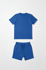 Royal Blue Kids Short Set