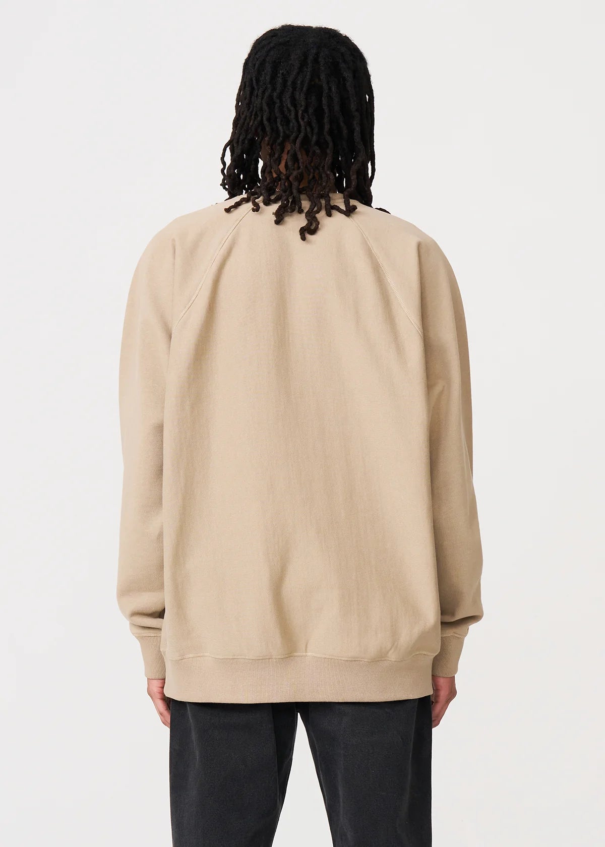 14 OZ Sand Fleece Heavyweight Crewneck Sweatshirt