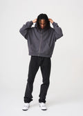 14 OZ Shadow Oversized Heavyweight Full-Zip Sweatshirt