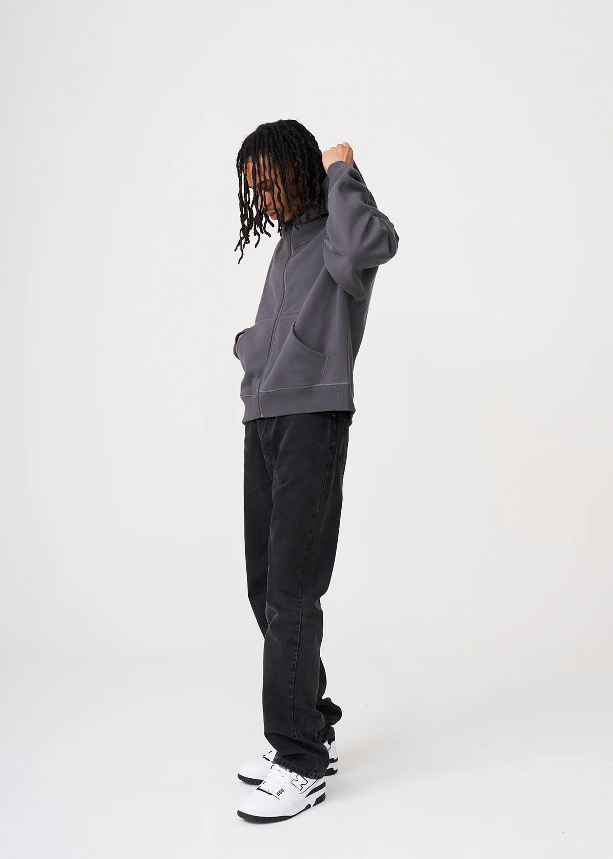 14 OZ Shadow Full-Zip Fleece Hoodie