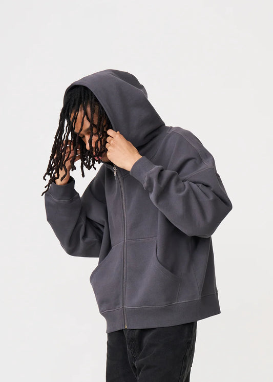 14 OZ Shadow Oversized Full-Zip Fleece Hoodie