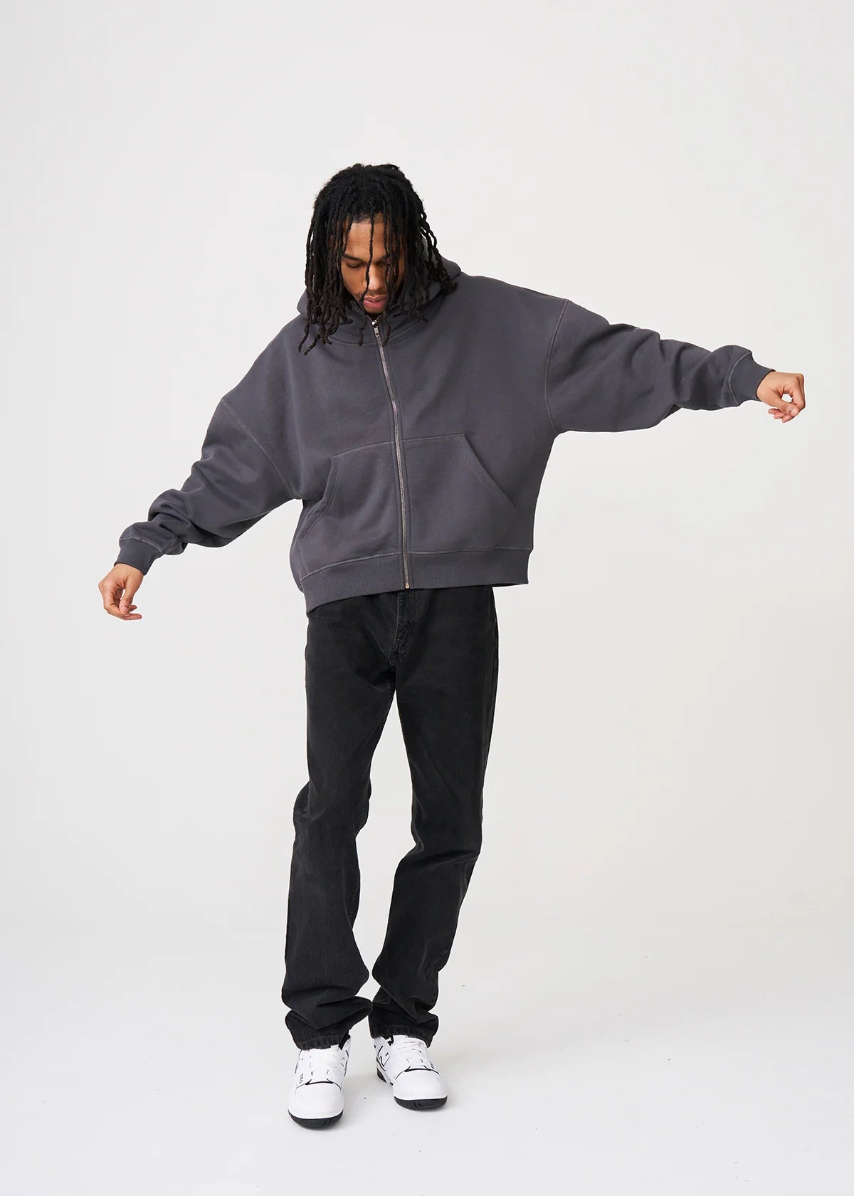 14 OZ Shadow Full-Zip Fleece Hoodie
