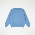 Sky Blue Heavy Blend Fleece Crew Neck Flat Lay