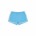 Sky Blue Track Short Flat Lay