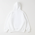 14 OZ White Drop Shoulder Basic Hoodie
