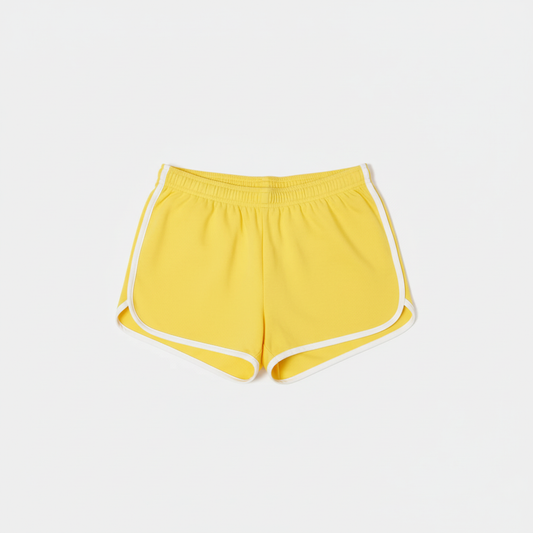 Yellow Track Short Flat Lay