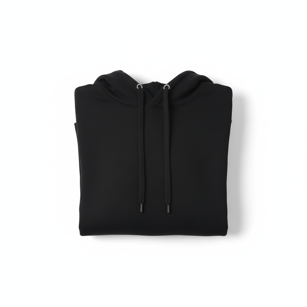 Your Black Hoodie Folded