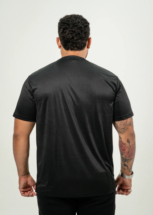 Black Polyester T-Shirt