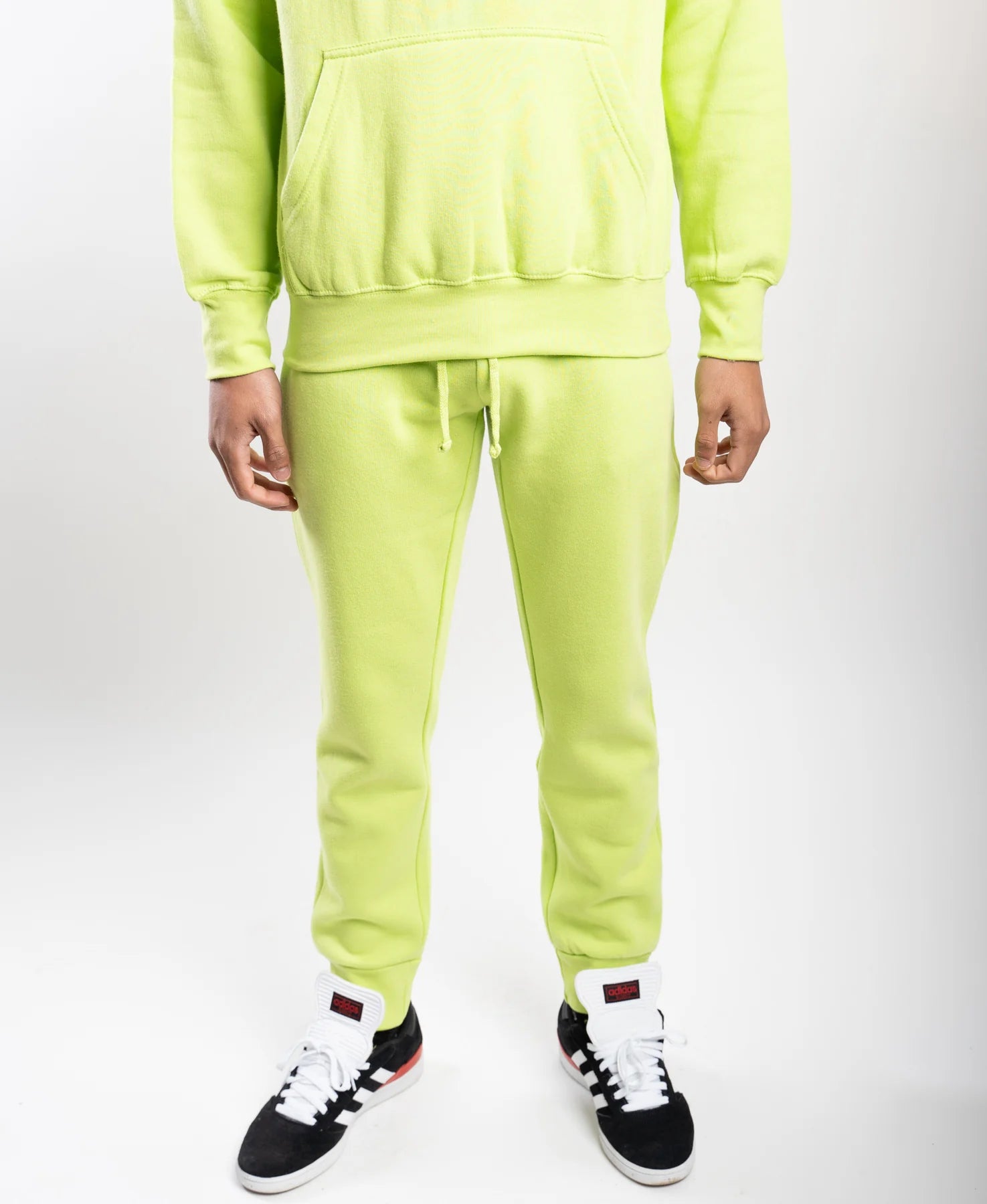 10 OZ Lime Green Heavy Blend Fleece SweatSuit