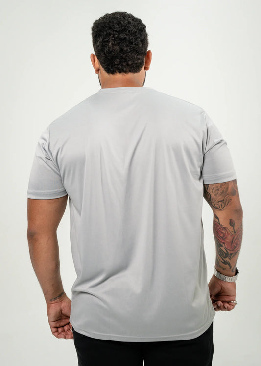 Gray Polyester T-Shirt