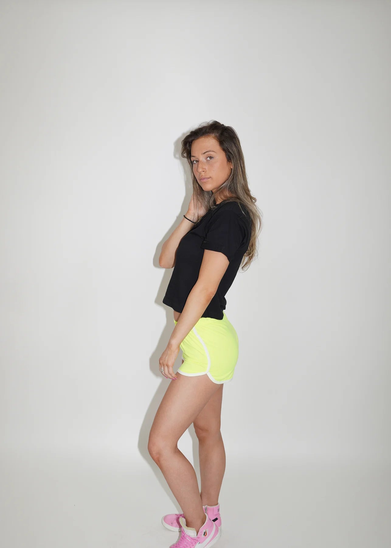 Lime Track Short