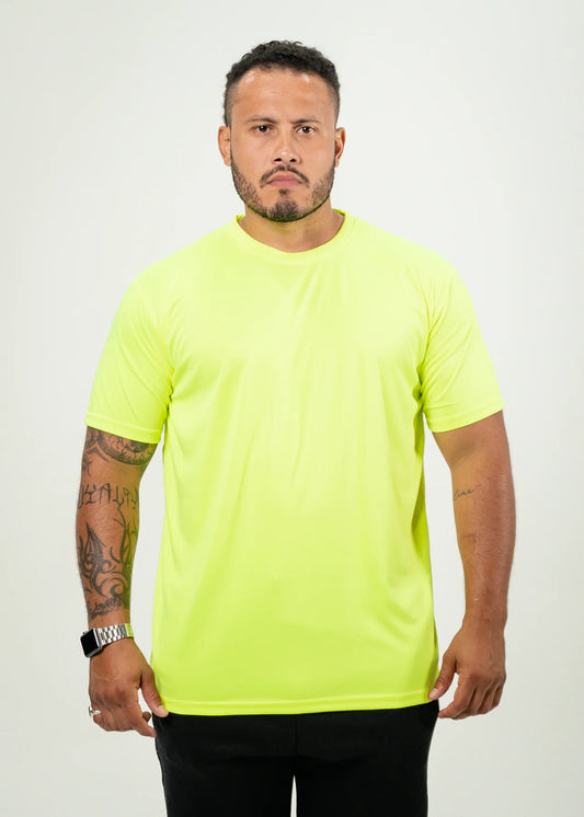 Neon Lime Polyester T-Shirt
