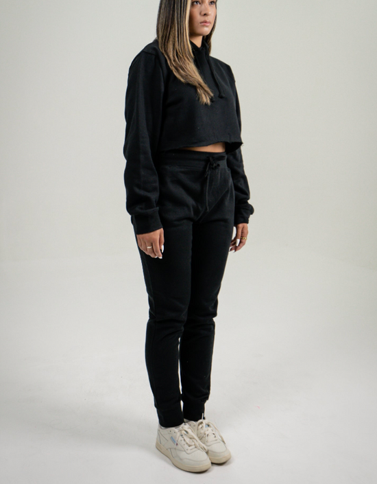 Crop Top Sweatsuit Set