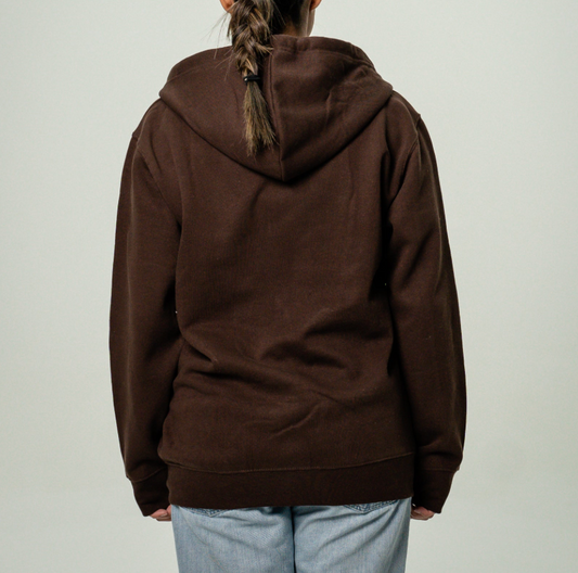 Brown Women's Heavy Blend Full-Zip Hooded SweatShirt