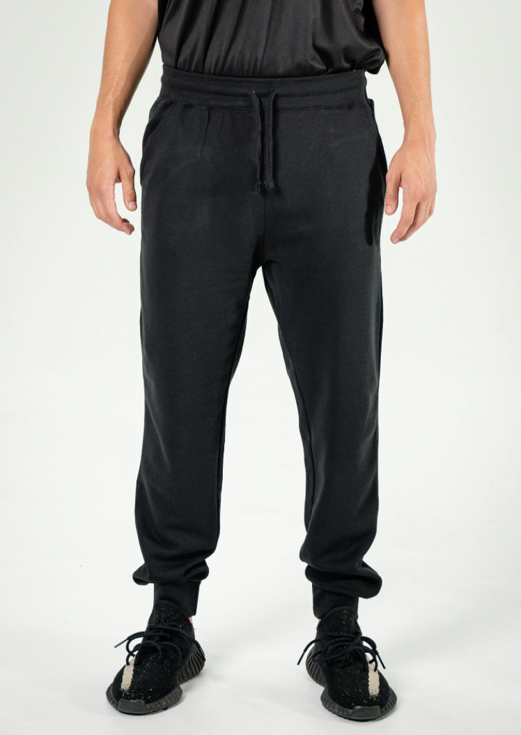 10 OZ Black Heavy Blend Fleece Sweatpant