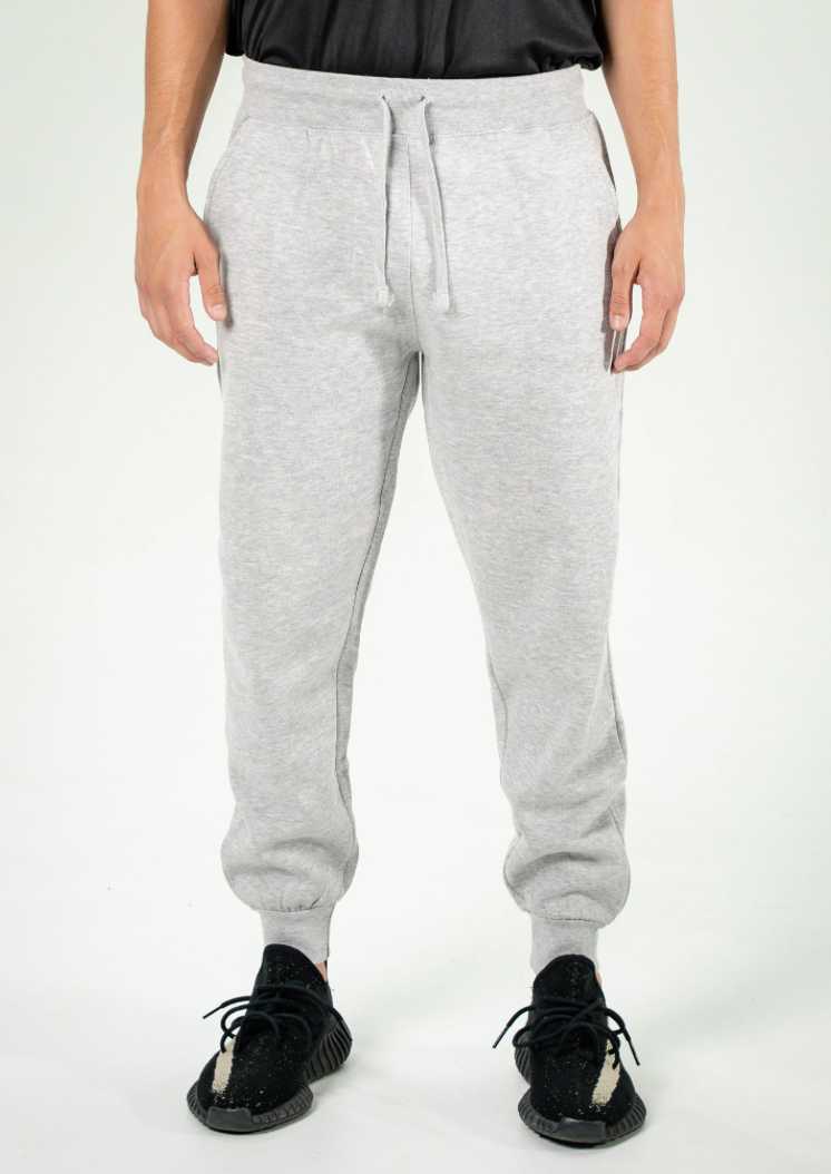 10 OZ Gray Heavy Blend Fleece Sweatpant