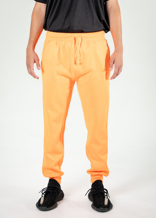 Neon Orange Heavy Blend Fleece Sweatpant